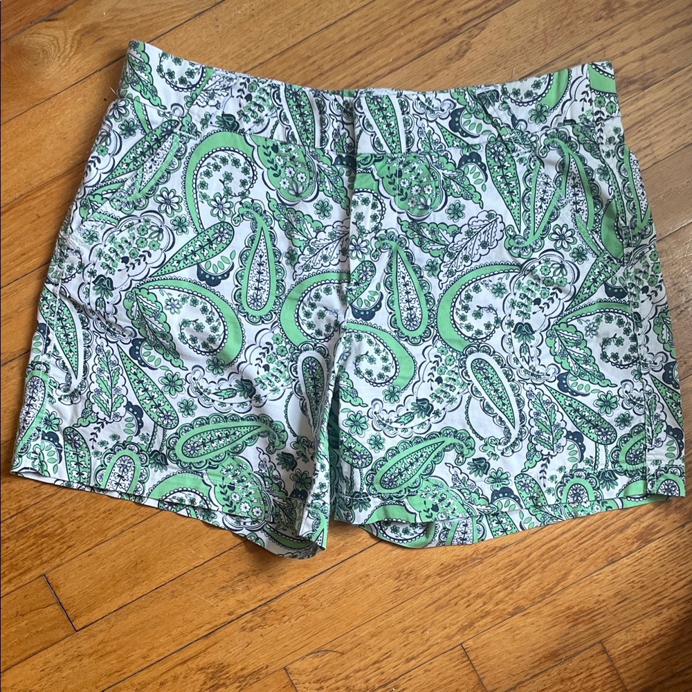 Green Paisley Women's Shorts